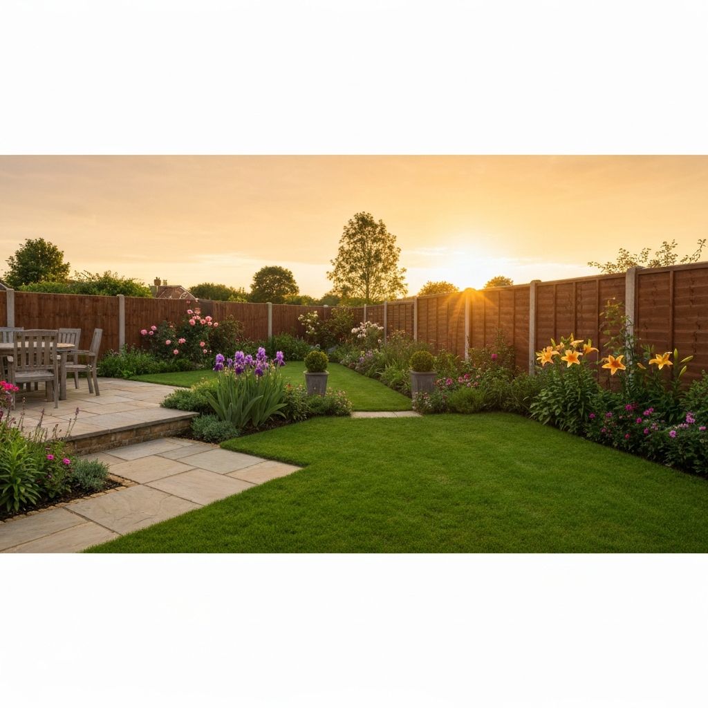 Beautiful landscaped garden in Tyne and Wear